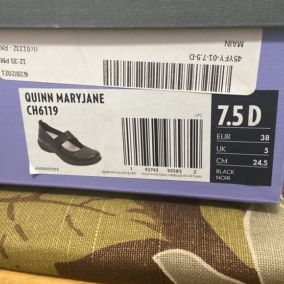 Aravon Quinn Maryjane Black NIB 7.5 D - Picture 8 of 8